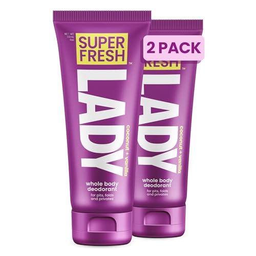 Whole Body Deodorant Lotion, Coconut Vanilla, 4oz (Pack of 2)
