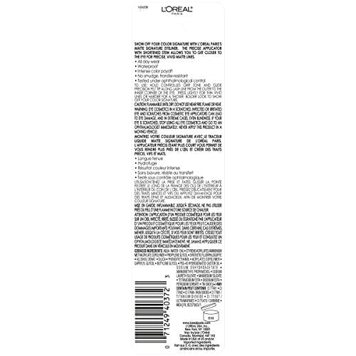 L'Oreal Paris Matte Signature Waterproof Liquid Eyeliner - Greige, 0.07 oz (Pack of 1)