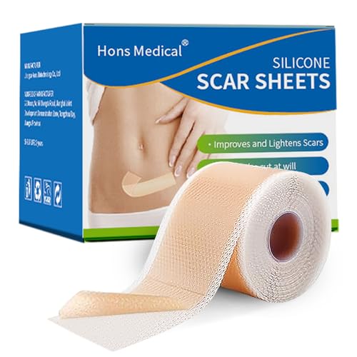 Medical-Grade Silicone Scar Sheets 1.6" x 157" Roll - Keloid, C-Section, Acne Treatment