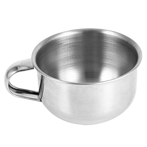 Stainless Steel Shaving Bowl for Men - Soap Mug & Lather Cup