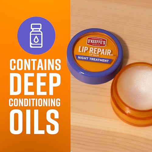 O'Keeffe's Lip Repair Night Treatment Balm - 0.25 oz for Dry Cracked Lips