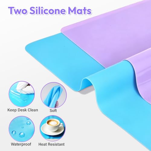 HeyClear Silicone Measuring Cups Kit for Epoxy Resin - 600ml & 100ml