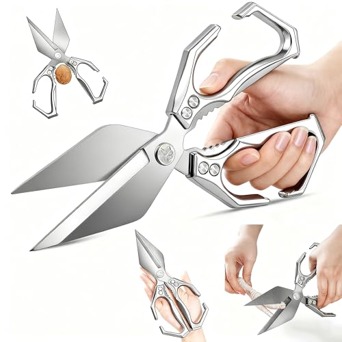Heavy Duty Kitchen Shears - Japanese Steel Poultry Scissors