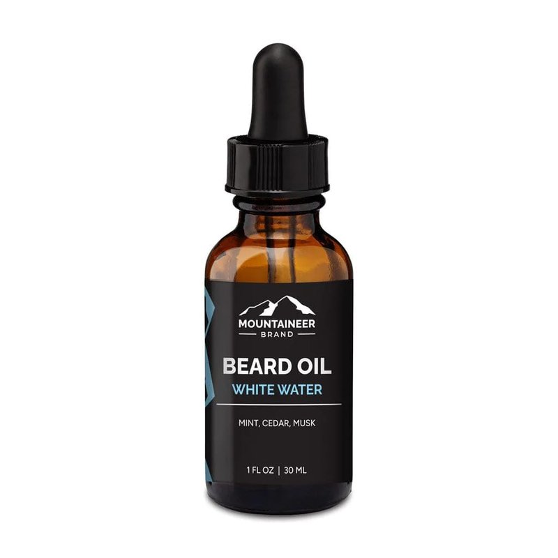 Mountaineer Brand Beard Oil - White Water Scent - 100% Natural Conditioner and Softener For Men - Hydrates and Moisturizes for Beard Growth - Treats Dry Itchy Beards - 1oz