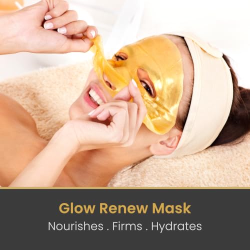 RevitaLE 24K Gold Sheet Mask with Collagen & Hyaluronic Acid – Hydrating & Anti-Aging