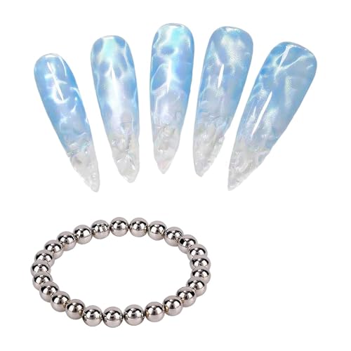 40 Pcs Cat Eye Nail Magnet Balls for Magnetic Nail Art - Strong Round Beads