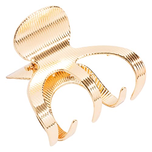 L. Erickson Gold Clamp Claw Hair Clip for All Hair Types