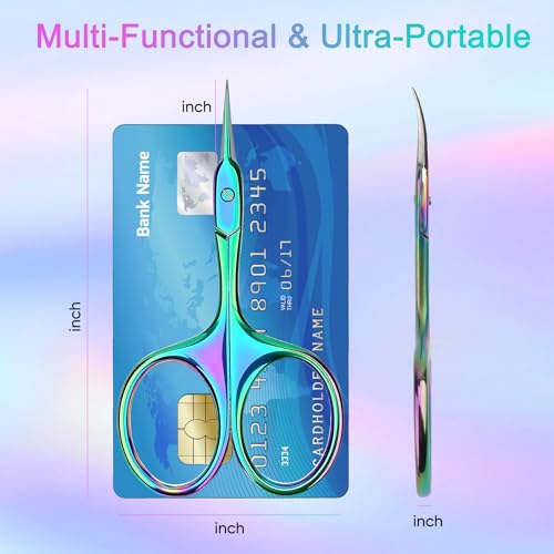 Wgbon Curved Cuticle Scissors - Extra Fine Tip Nail Grooming Tool