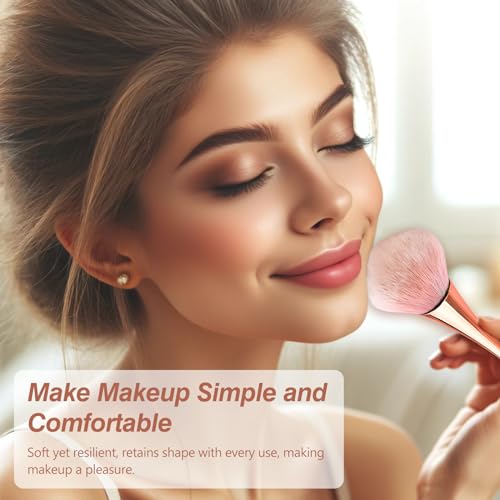Kootinn Super Large Mineral Powder Brush Set - 2 Pcs for Makeup