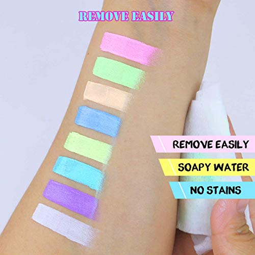 Bowitzki A Pastel Color Split Cake Water Activated Neon Eyeliner & Face Paint - Variation A