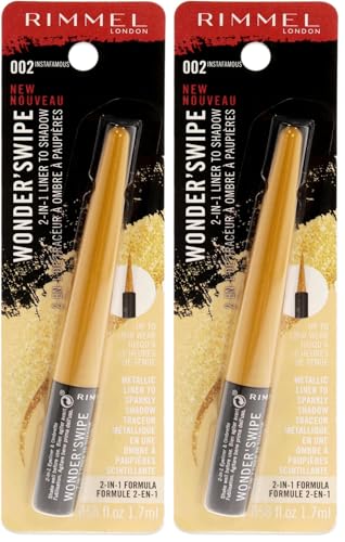 Rimmel Magnif' Instafamous 0.06 Ounce Pack of 2 - Smudge-Proof Eye Makeup