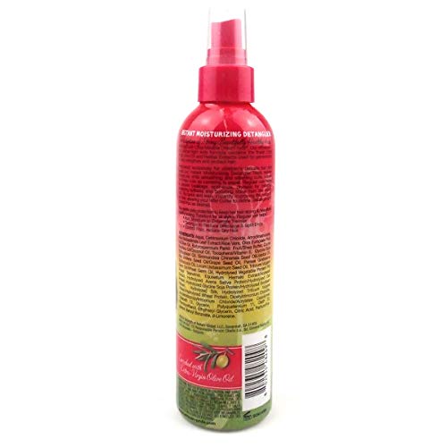 African Pride Dream Kids Olive Miracle Detangler 3 Pack 8 Oz - Moisturizes & Controls Frizz for Kids Hair