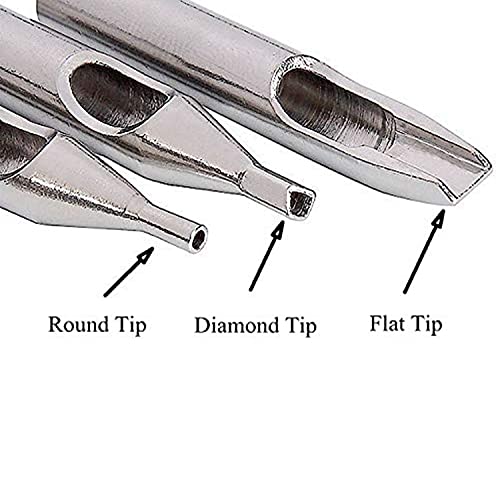 Generic Tattoo Stainless Steel Tip Set,22pcs Tips Set Round Diamond