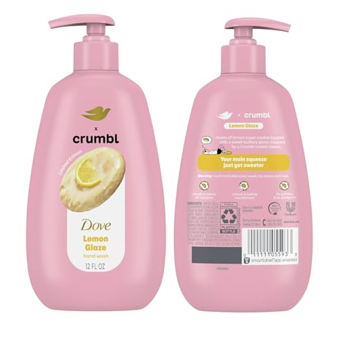 Dove x Crumbl Lemon Glaze Moisturizing Liquid Hand Wash, 2-Pack 12 oz