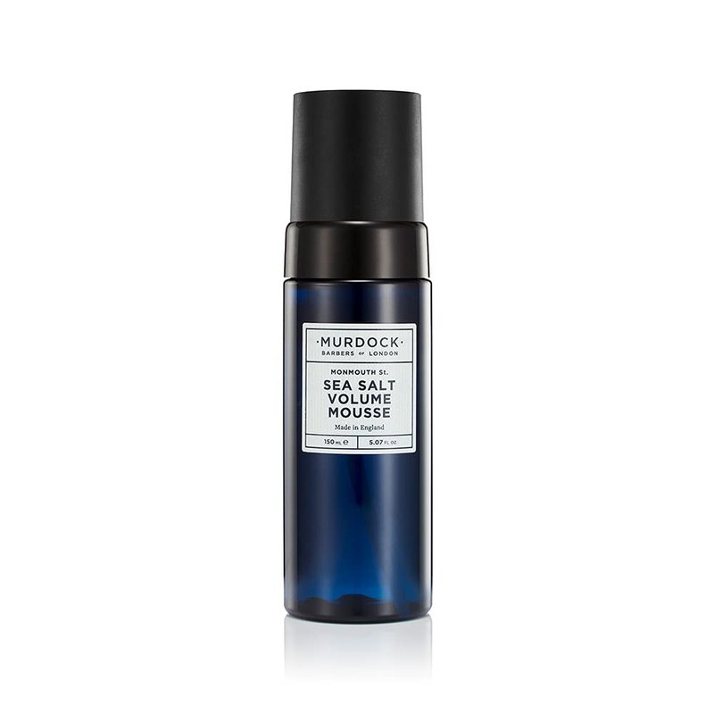 Murdock London Sea Salt Volume Hair Mousse for Men – Adds Natural Volume & Hold for Fine or Thinning Hair – Non-Sticky, Matte Finish Mousse for Hair Styling – Vegan Formula (5.07 fl. oz.)