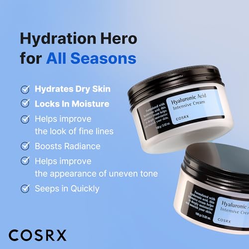 COSRX Hyaluronic Acid Intensive Cream - Daily Moisturizer for Sensitive Skin
