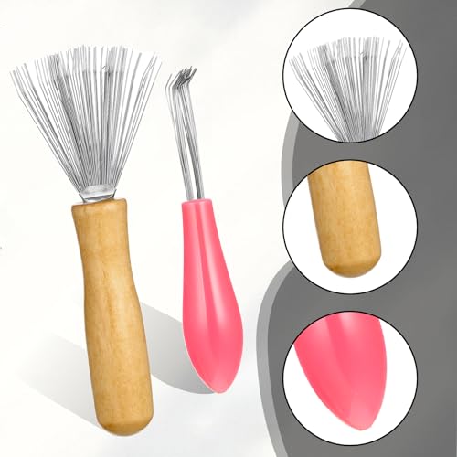 5-Piece Comb and Brush Cleaner Tool Set for Home & Salon