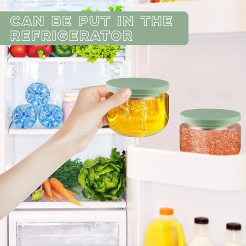 6 Pack 8oz Clear Plastic Cosmetic Jars with Spatulas - Refillable Body & Face Cream Containers