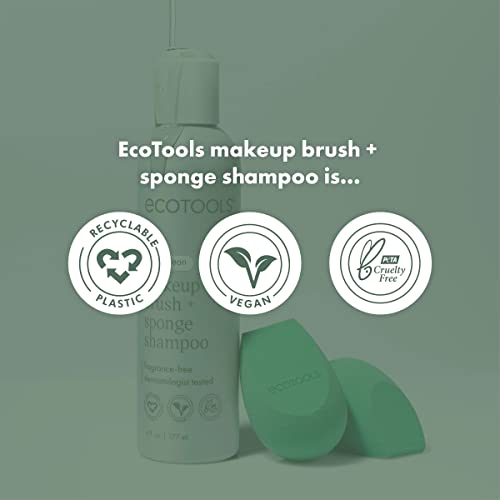 EcoTools Unscented Makeup Brush & Sponge Cleaner - 8 Fl Oz