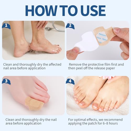 Nail Repair Patches - 50 Pcs Overnight Moisturizing Care for Damaged, Discolored, Brittle Nails | Healthy Renewal Solution