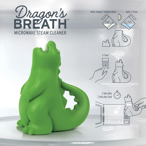 Fred's Dragon's Breath Microwave Steam Cleaner - BPA-Free Silicone