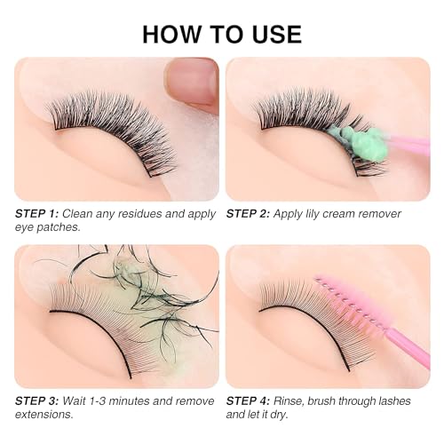 LASHVIEW Eyelash Extension Remover Gel, Light Aloe Flavor Gel,Eyelash Adhesive Remover, Professional Eyelash Extensions Remover for Salon,5g