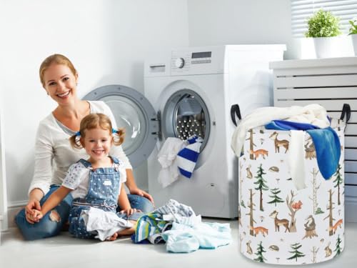 Sanjiaofen Kids Laundry Hamper - Collapsible Animal Storage Basket