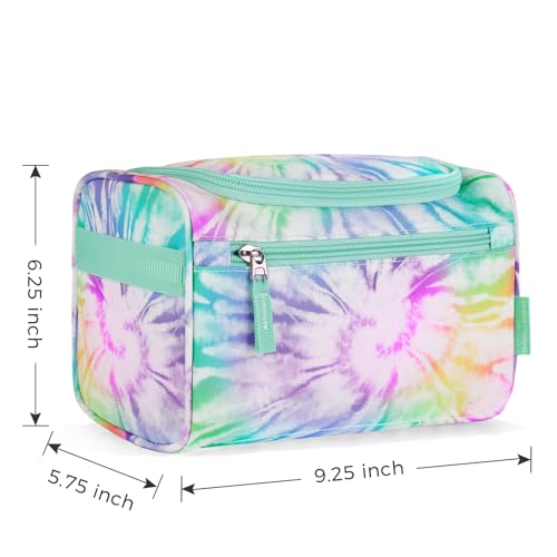 Choco Mocha Tie Dye Kids Toiletry Bag - Waterproof & Hangable