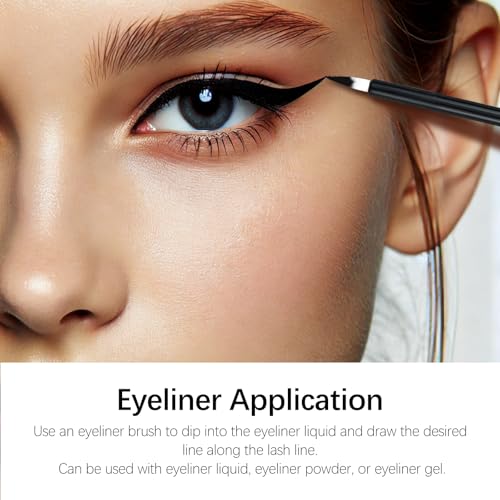 100 Disposable Eyeliner Brushes - Soft Fiber Makeup Applicators