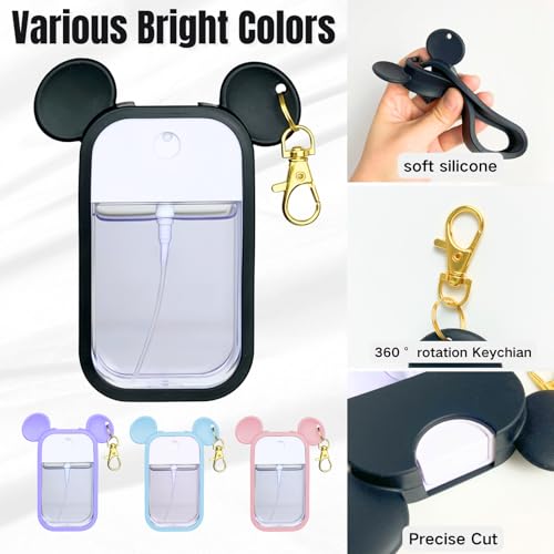 Silicone Hand Sanitizer Case for Touchland Power Mist - Black