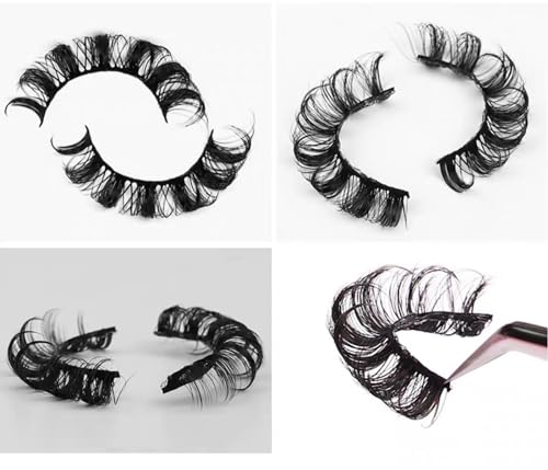 XUKAILAI Russian Strip Eyelashes - 10 Pairs Fluffy 3D Faux Mink Lashes