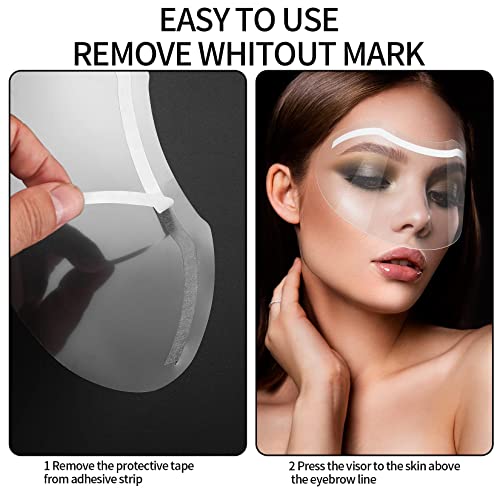 50 Pcs Eyebrow Shower Face Shields - Eyelash Extensions Protector