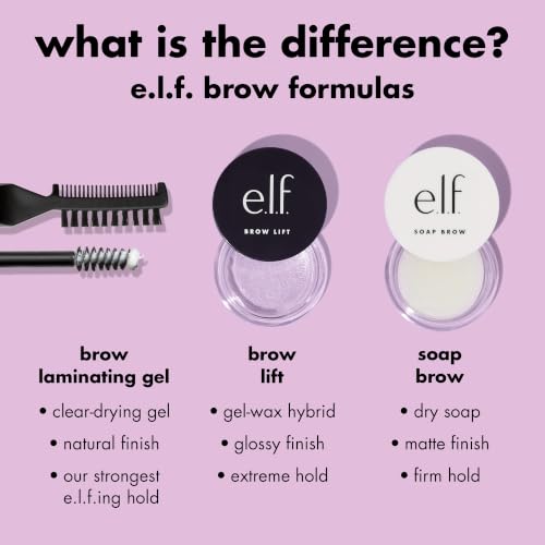 e.l.f. Clear Brow Lift Gel for Fluffy, Holdable Eyebrows – Vegan & Cruelty-Free