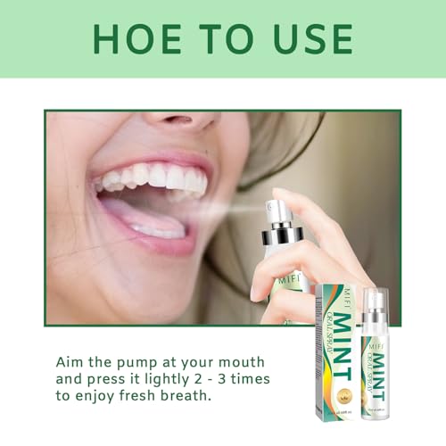 PEGO Sugar-Free Breath Freshener Spray - 20ml Portable Oral Care (2-Pack)