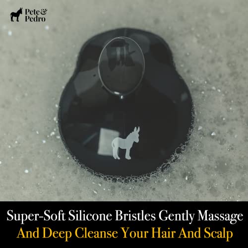 Pete & Pedro Silicone Scalp Massager and Exfoliating Shampoo Brush