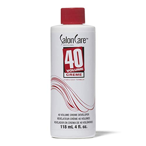 Salon Care 40 Volume Creme Developer - 4 oz for Strong Lightening