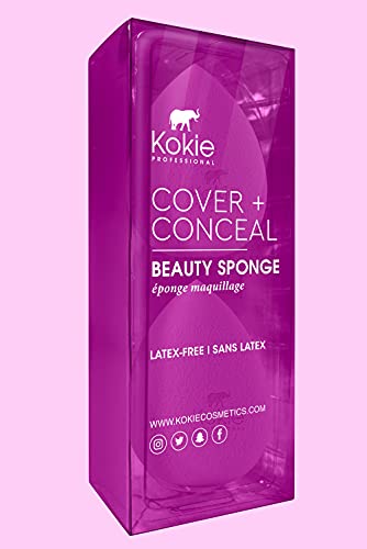 Kokie Makeup Sponge Set - Latex-Free, Airbrush Finish, 2-Piece Cosmetic Tools