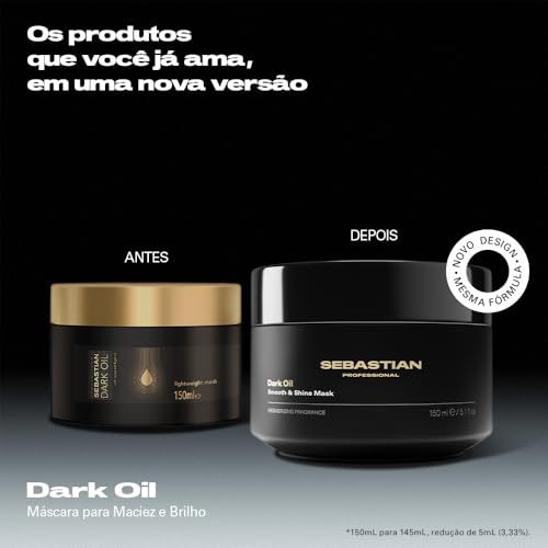 Sebastian Professional Dark Oil Lightweight Hair Mask 4.9 fl oz - Nourishing & Shine-Enhancing