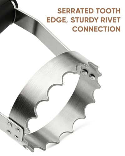 Vosturdy Ergonomic Stainless Steel Hand Chopper - 3 Inch Manual Vegetable & Nut Cutter