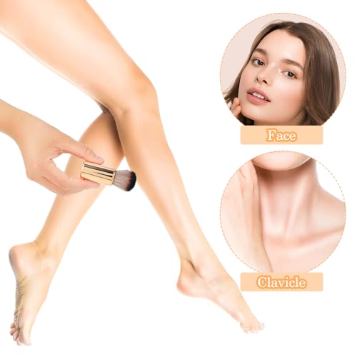 Rose Gold Self Tanning Brush - Soft Kabuki Makeup Tool