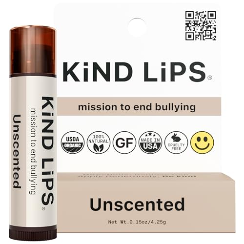 Kind Lips Unscented Organic Lip Balm for Sensitive Skin