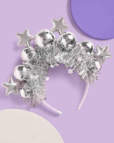 Standard Disco Ball and Star Headband by xo, Fetti