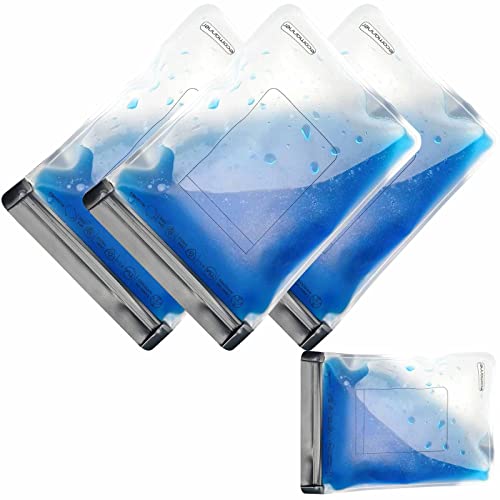 TSA Approved Clear Toiletry Bag Set - 4 Pack Leak-Proof Travel Bags