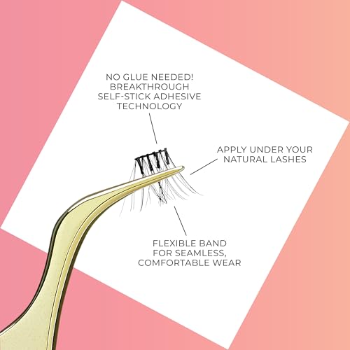 Kiss imPRESS Falsies Self-Adhesive Eyelashes - Natural Volume 12-14mm
