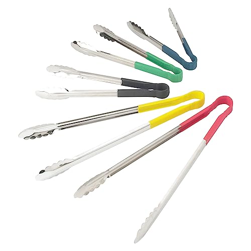 Winco 16" Stainless Steel Serving Tongs with Non-Slip Handle