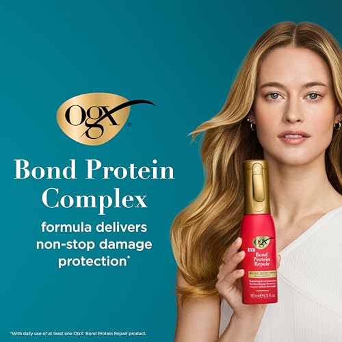 OGX Bond Protein Repair Heat Protect Spray 6.5 fl. oz | Damage Protection for All Hair Types