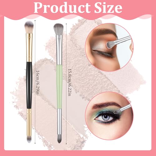 5-Piece Dual-Ended Eyeshadow Brush Set for Blending & Smudging