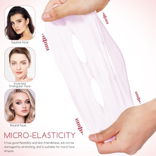Reusable Silicone Face Mask Holder with Ear Hooks for Skincare & Moisturizing