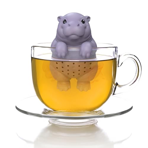 Sip'opotamus Baby Hippo Tea Infuser - BPA-Free Silicone, Dishwasher Safe