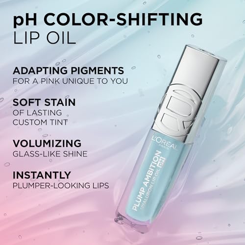 L'Oreal Paris Plump Ambition Hyaluron Lip Oil - Color Changing Tint 24HR Hydration